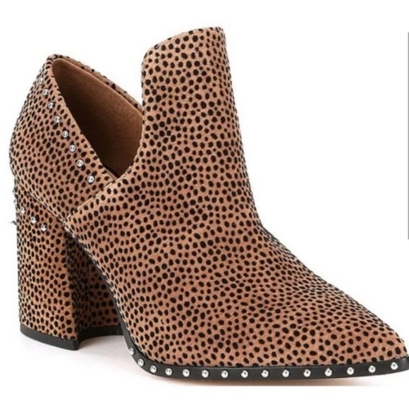 Gianni Bini Cheetah Studded Booties women’s size 7.5 - Picture 1 of 8